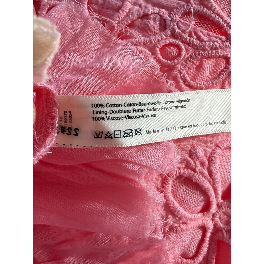 Free People Ilektra Babydoll Lace Slip Dress Barbiecore Coquette NWT XL Pink Raw - Picture 8 of 13